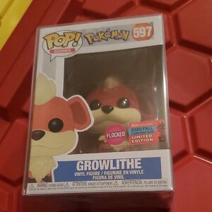 Pokemon Growlithe #597 Flocked Limited Edition Funko Pop